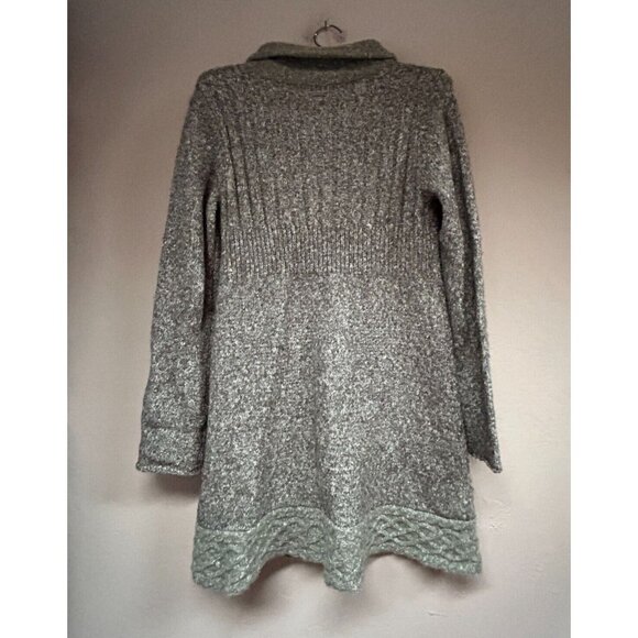 PrAna Womens Soft Angelica Duster Cardigan Sweater Medium Knit Gray Button Front - Picture 2 of 8